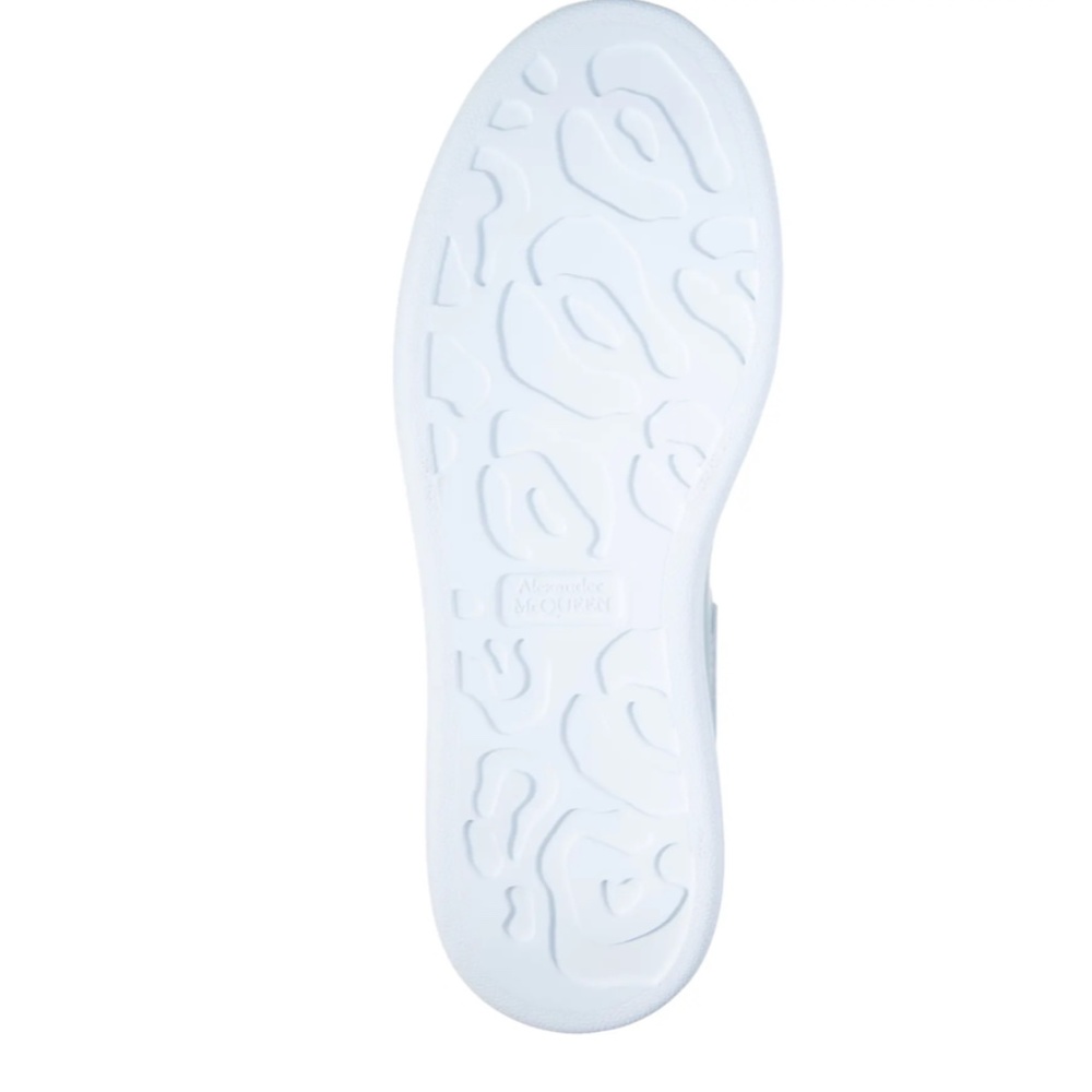 NIB $790 Alexander McQueen Oversize Sneaker in Iridescent White/Silver -9US/39EU - Picture 6 of 16